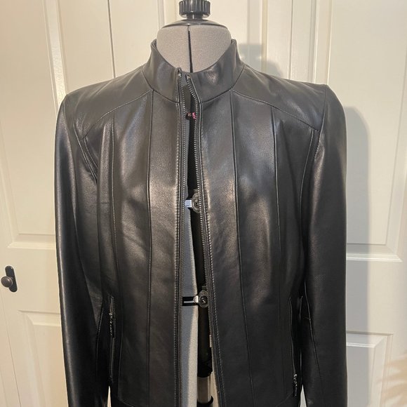 Kenneth Cole Leather Jacket - Picture 1 of 3
